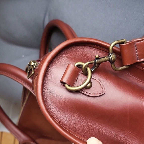 Lucky Brand Cowhide Leather Crossbody Top Handle Satchel - Picture 11 of 16